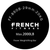 French Fitness 7' (86") 45 Lb Olympic Elite Power Bar -2000 Lb