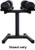 French Fitness Adjustable Dumbbell Set Stand