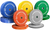 French Fitness Olympic Colored Bumper Plate Set 260 lbs French Fitness Olympic Colored Bumper Plate Set 260 lbs
