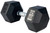 French Fitness Rubber Coated Hex Dumbbell Set 55-100 lbs