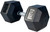French Fitness Rubber Coated Hex Dumbbell Set 55-100 lbs