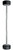 French Fitness Straight Urethane Barbell Bar - Set of 5 (25-65 lbs)