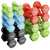French Fitness Colorful Hex Vinyl Dumbbell Set of 1 to 10 lbs