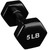 French Fitness Colorful Hex Vinyl Dumbbell Set of 1 to 10 lbs