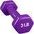 French Fitness Colorful Hex Vinyl Dumbbell Set of 1 to 10 lbs