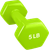 French Fitness Colorful Hex Vinyl Dumbbell Set of 1 to 10 lbs