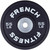 French Fitness Competition Urethane Bumper Plate 55 lb Black