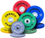 French Fitness Competition Urethane Bumper Plate 340 lb Colored