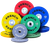 French Fitness Competition Urethane Bumper Plate 340 lb Colored