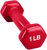 French Fitness Colorful Hex Vinyl Dumbbell Set 1 to 10 lbs w/Rack