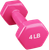 French Fitness Colorful Hex Vinyl Dumbbell Set 1 to 10 lbs w/Rack