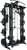 French Fitness Folding Cable Power Rack / Cage - Black