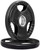 French Fitness Rubber Grip Olympic Weight Plate Set 170 lbs