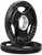 French Fitness Rubber Grip Olympic Weight Plate Set 50 lbs