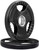 French Fitness Rubber Grip Olympic Weight Plate Set 50 lbs