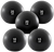 French Fitness 14" Slam Ball - Non-Bounce Medicine Ball Set of 5 (10 to 30 lbs)