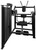 French Fitness FFB Black Single Stack Abdominal Crunch