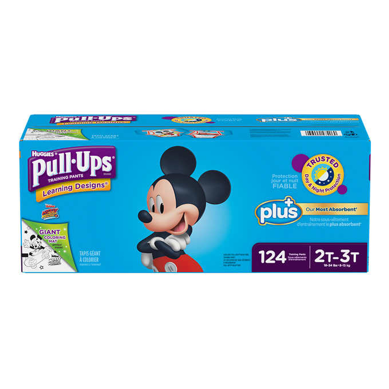 Huggies Pull-Ups Plus Training Pants 2T - 3T Boy Pack of 124 - Majestic  Food Service