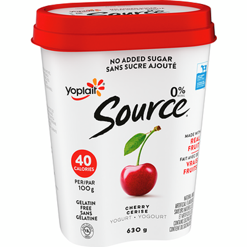Yoplait Source Cherry 0% M.F. Yogurt 630gr