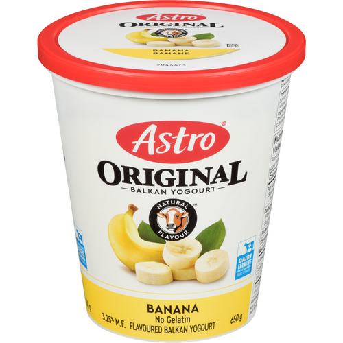 ASTRO Original Yogurt, Banana Cream 6% 650 g