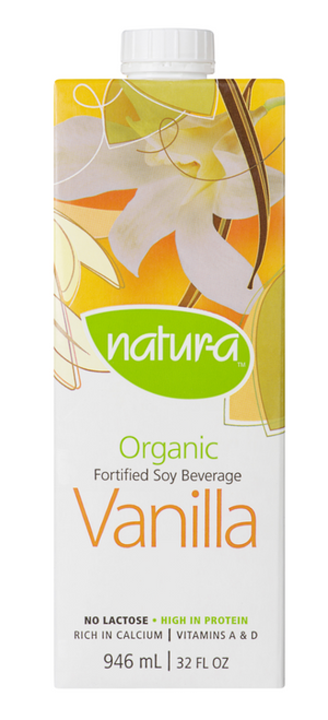 NATURA Organic Soy Beverage, Enriched Vanilla 946 ml
