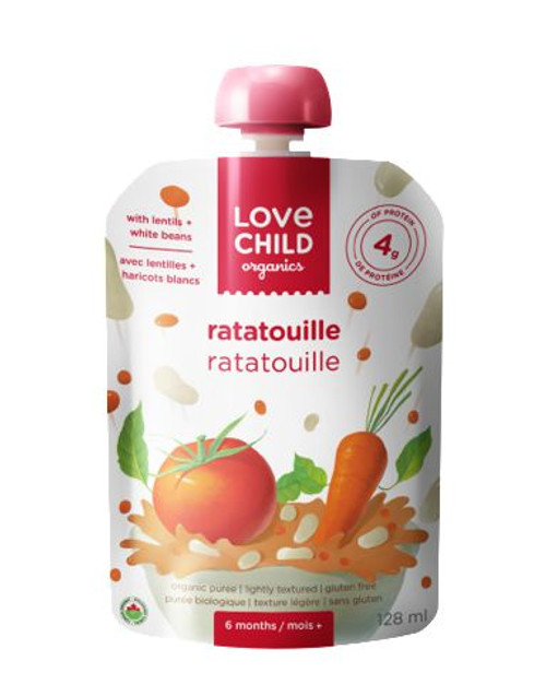 LC Organics Veggie Protein Ratatouille Lentils White Beans 128mL