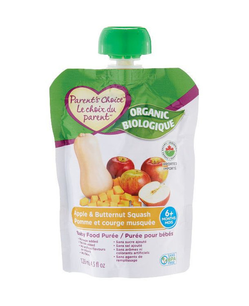 PC Organic Apple & Butternut Squash Baby Food Pur_e 128mL