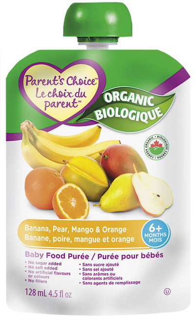 PC Organic Banana, pear, Mango and Orange Pur_e 128mL