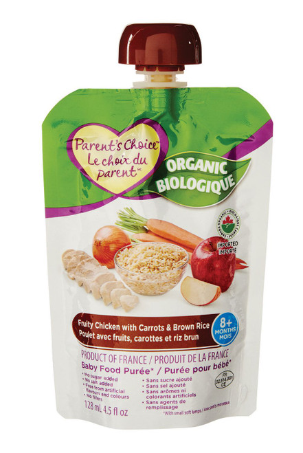 PC Organic Fruity Chicken with Carrots & Brown Rice Pur_e 128mL