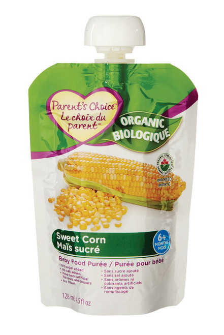 PC Organic Sweet Corn Baby Food Pur_e 128mL