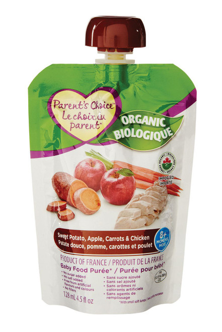 PC Organic Sweet Potato, Apple, Carrots & Chicken Pur_e 128mL