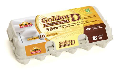 GoldEgg Golden D Vitamin D Enriched Large Eggs 18's