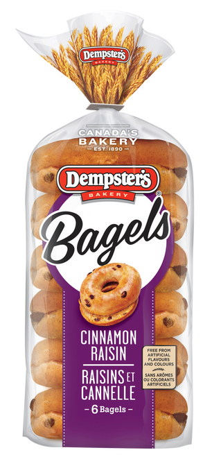 Bagels - Cinnamon & Raisin 6's