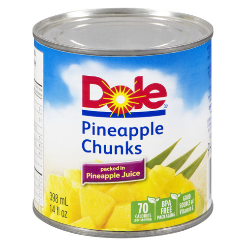 Pineapple Chunks In Pineapple Juice 398mL