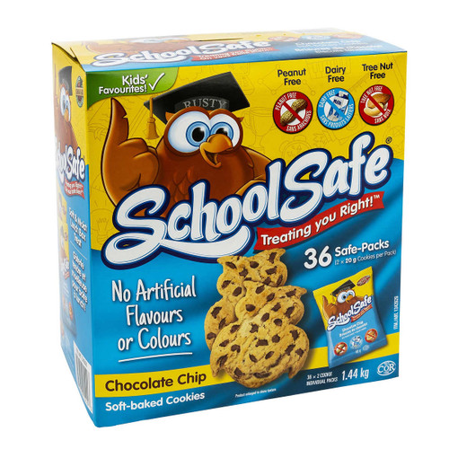 School Safe Chocolate Chip Soft Baked 36x50g