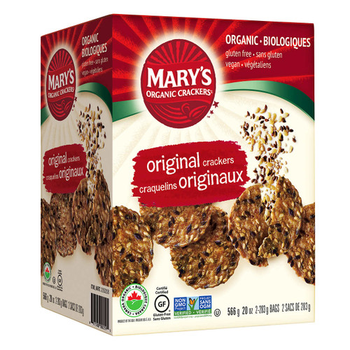 Gluten-Free Mary's Organic Original Crackers (vegan) 556g