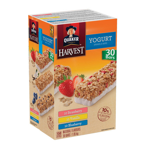 Quaker Harvest Yogurt Club Pack Granola Bars 30 Bars