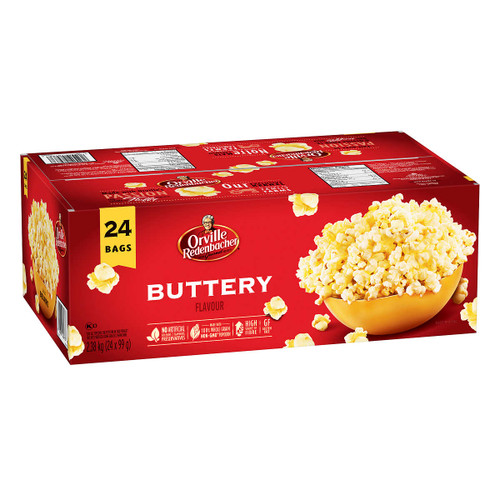 Orville Rendenbacher's Gourmet Buttery Popcorn 24x99g