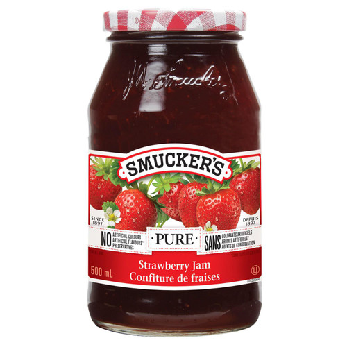 Smucker's Pure Strawberry Jam 500ml