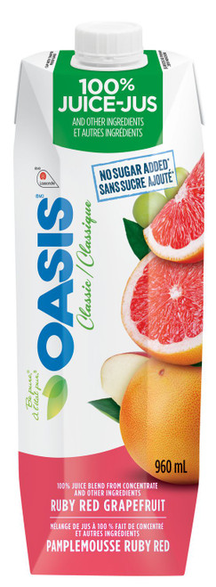 Tetra Oasis Pink Grapefruit Juice 960mL