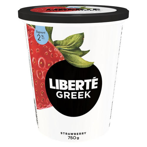 Liberte Greek Yogurt Strawberry 2% 750g