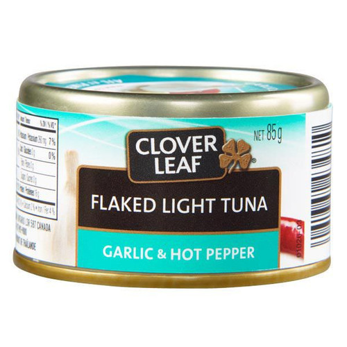 Clover LEAF® Garlic And Hot Pepper Flaked Light Tuna 85g