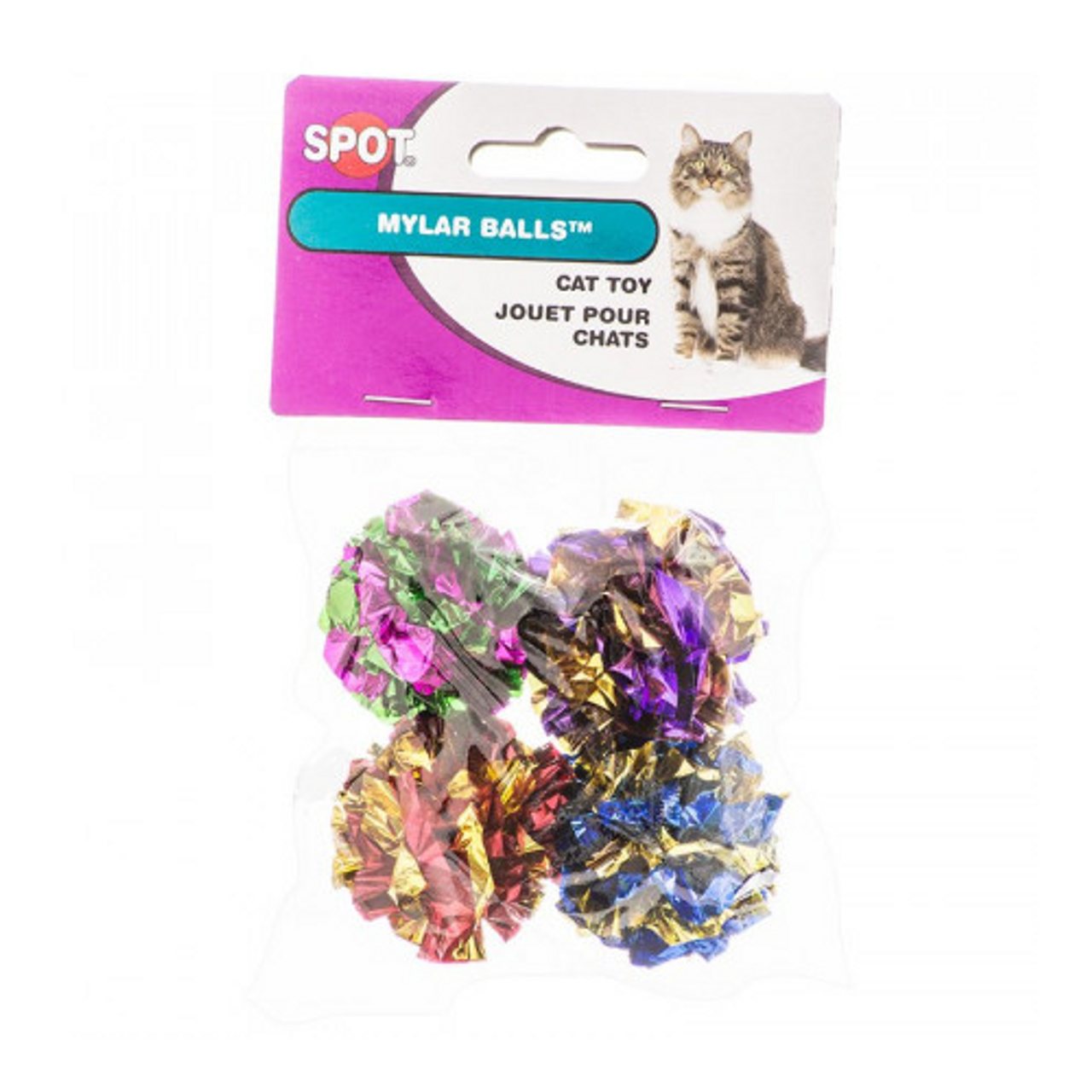 Ethical Products Spot Mylar Balls Cat Toy 4 Pk Goober Pet Direct Phoenix Az
