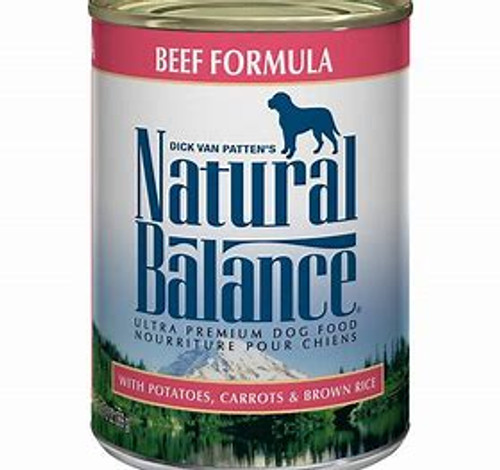 natural balance ultra premium beef formula canned dog food