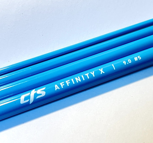 Affinity X 9'0" 5 Weight 4 Piece Rod Blank Teal
