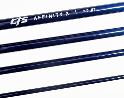 Affinity X 9'0" 7 Weight 4 Piece Rod Blank Deep Blue