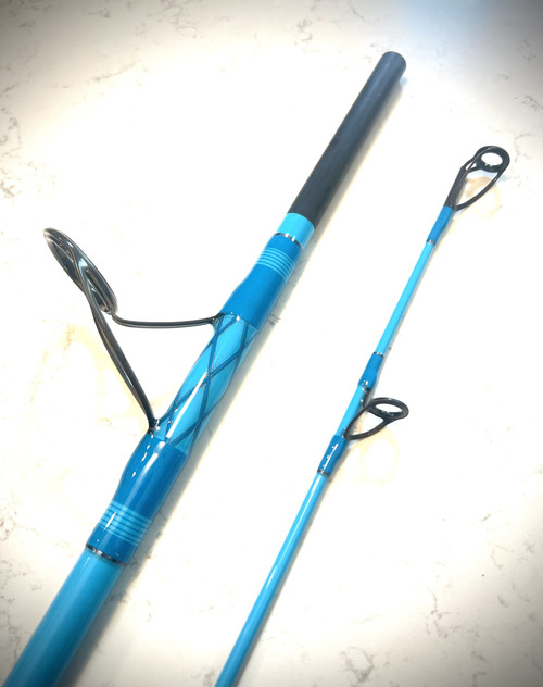 CTS Bay Caster Custom House 9'0" 2-5  Two Piece Salt Casting Rod Teal