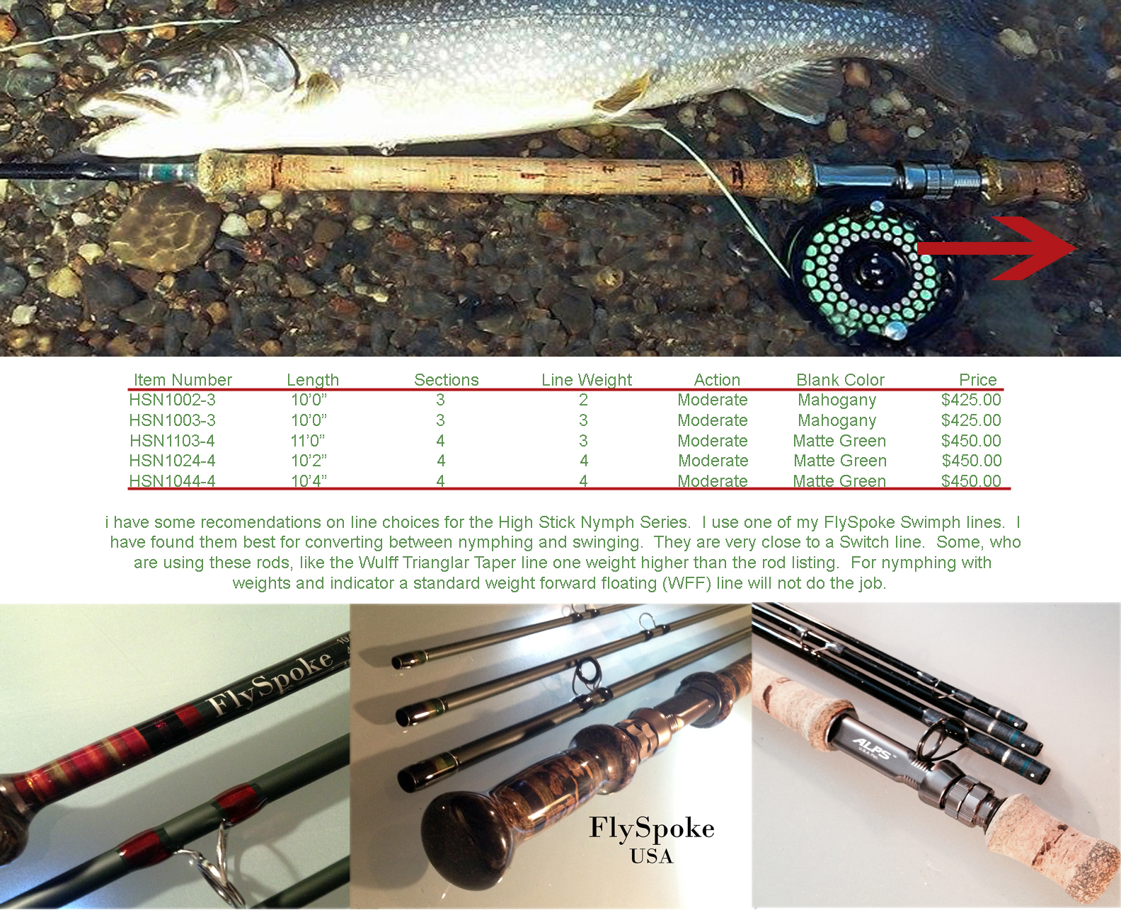 Custom Fly Rods High Stick Nymphing & Micro Switch Rods High Stick