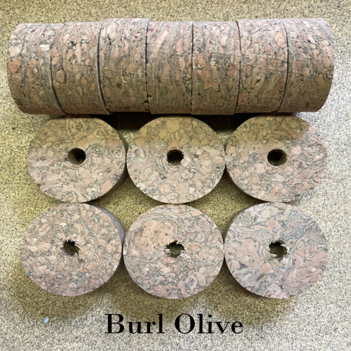 Burl Brown Cork Rings