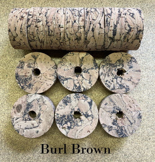 Burl Brown Cork Rings